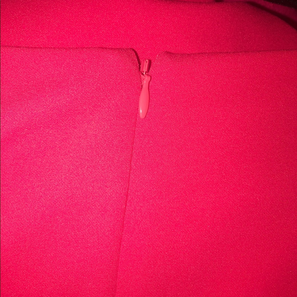 Coral Cold Shoulder  Plus Size Lined Dress - Picture 3 of 3